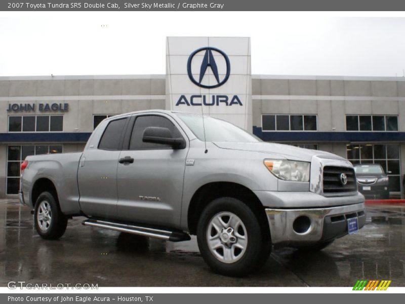 Silver Sky Metallic / Graphite Gray 2007 Toyota Tundra SR5 Double Cab