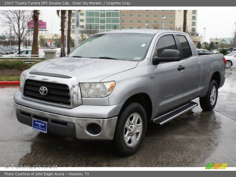 Silver Sky Metallic / Graphite Gray 2007 Toyota Tundra SR5 Double Cab