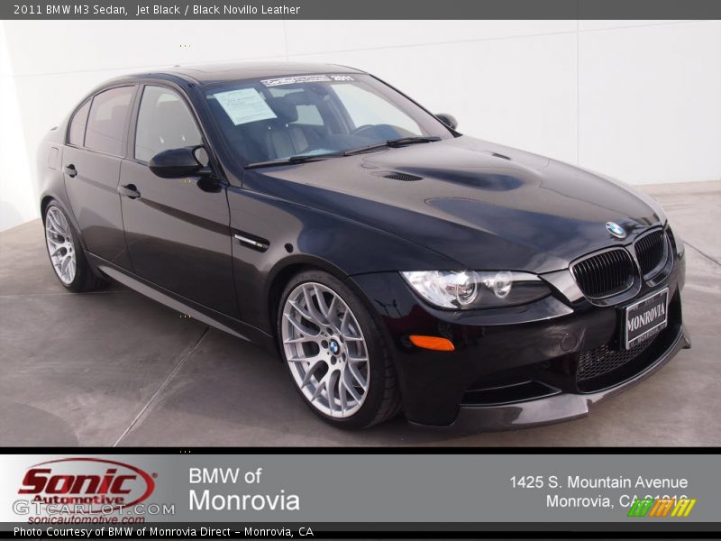 Jet Black / Black Novillo Leather 2011 BMW M3 Sedan