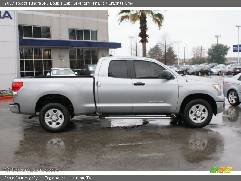 Silver Sky Metallic / Graphite Gray 2007 Toyota Tundra SR5 Double Cab