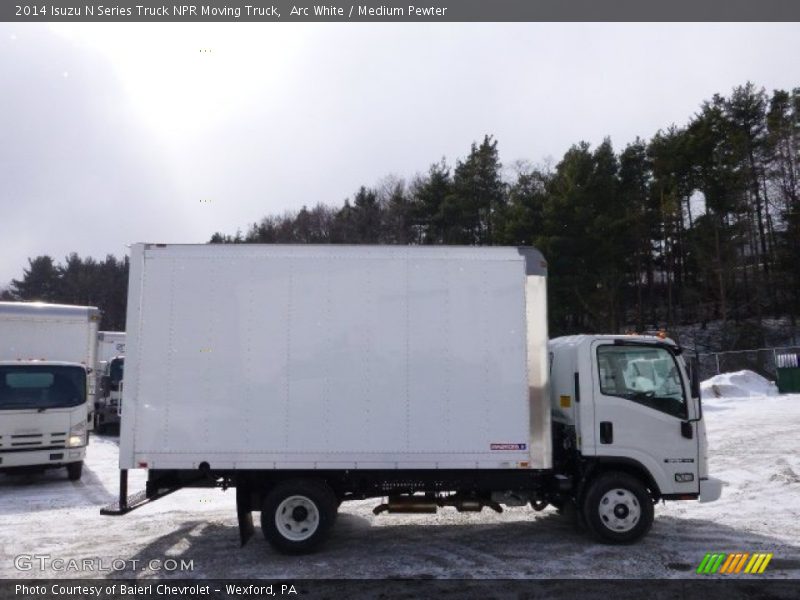 Arc White / Medium Pewter 2014 Isuzu N Series Truck NPR Moving Truck