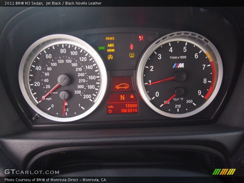  2011 M3 Sedan Sedan Gauges