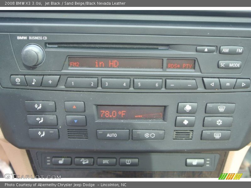 Jet Black / Sand Beige/Black Nevada Leather 2008 BMW X3 3.0si