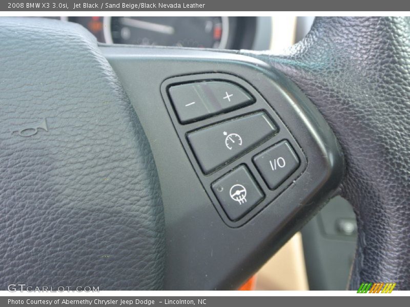 Jet Black / Sand Beige/Black Nevada Leather 2008 BMW X3 3.0si