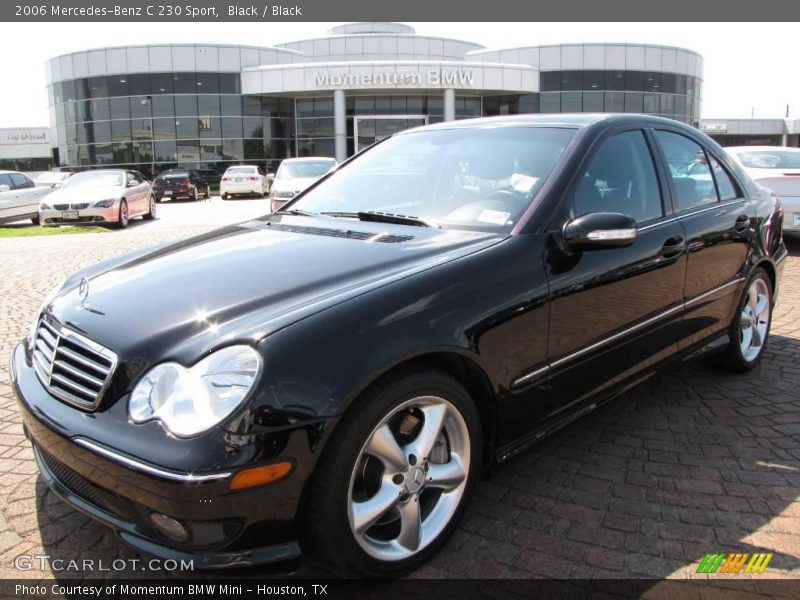Black / Black 2006 Mercedes-Benz C 230 Sport