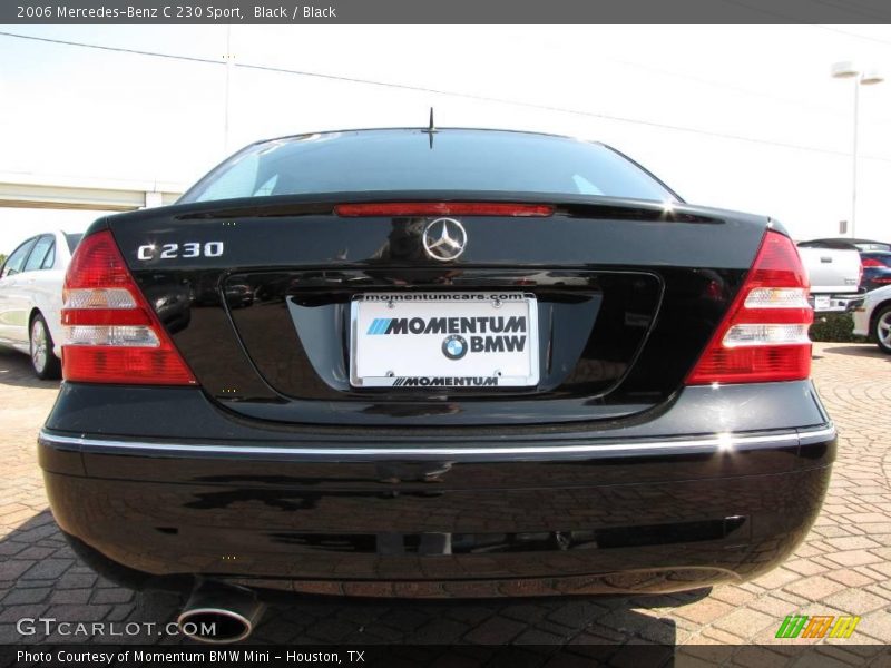 Black / Black 2006 Mercedes-Benz C 230 Sport