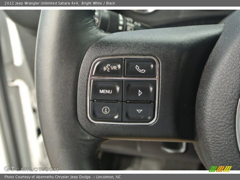 Bright White / Black 2012 Jeep Wrangler Unlimited Sahara 4x4
