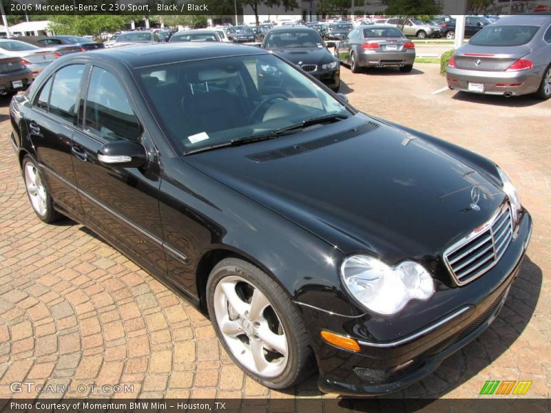 Black / Black 2006 Mercedes-Benz C 230 Sport