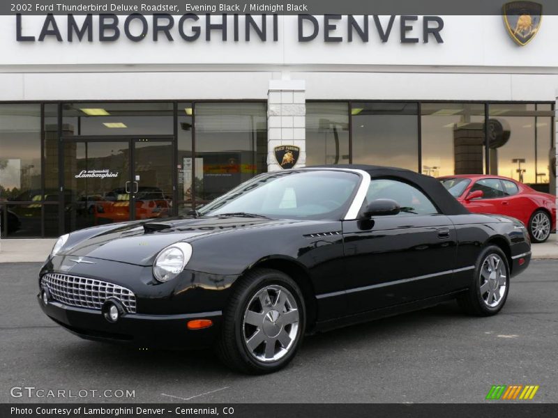 Evening Black / Midnight Black 2002 Ford Thunderbird Deluxe Roadster