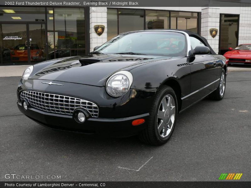 Evening Black / Midnight Black 2002 Ford Thunderbird Deluxe Roadster