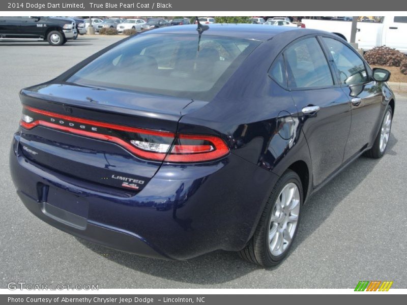 True Blue Pearl Coat / Black 2014 Dodge Dart Limited
