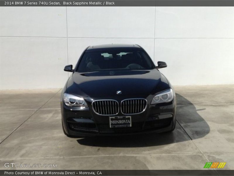 Black Sapphire Metallic / Black 2014 BMW 7 Series 740Li Sedan