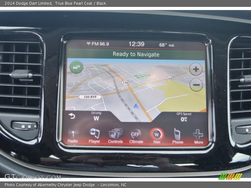 True Blue Pearl Coat / Black 2014 Dodge Dart Limited