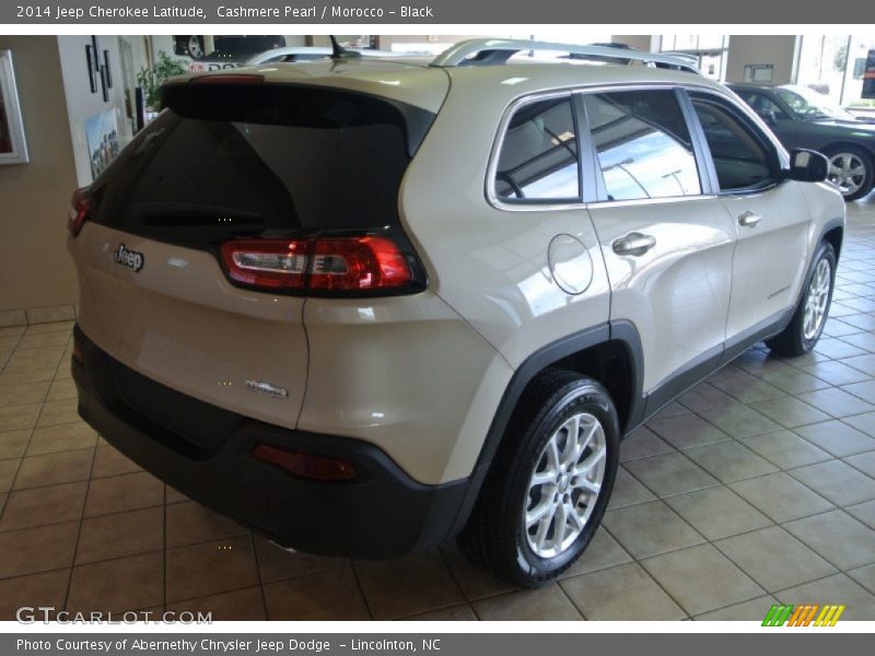 Cashmere Pearl / Morocco - Black 2014 Jeep Cherokee Latitude