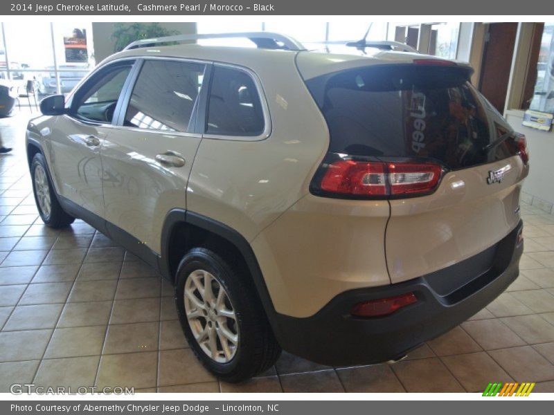 Cashmere Pearl / Morocco - Black 2014 Jeep Cherokee Latitude
