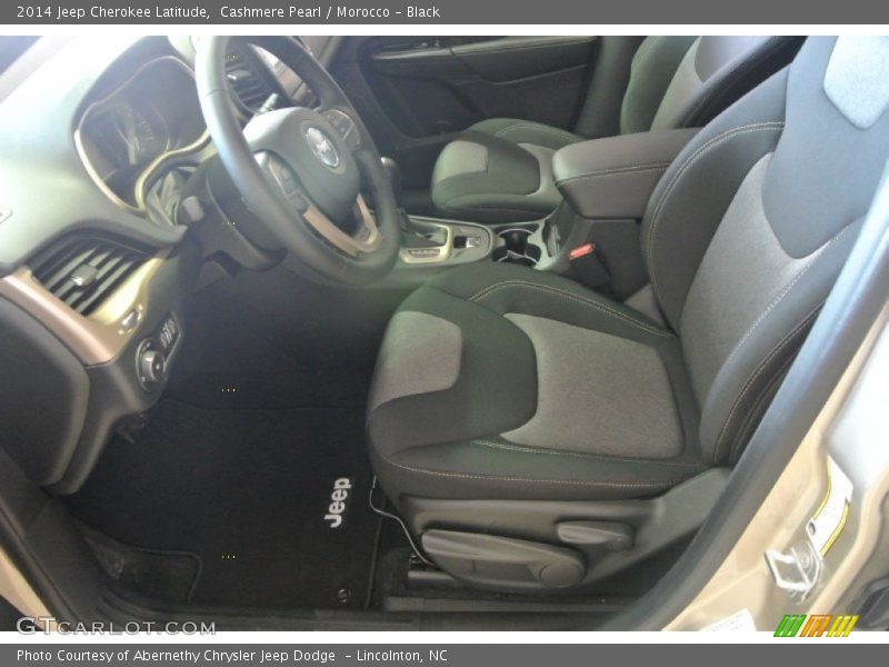 Cashmere Pearl / Morocco - Black 2014 Jeep Cherokee Latitude