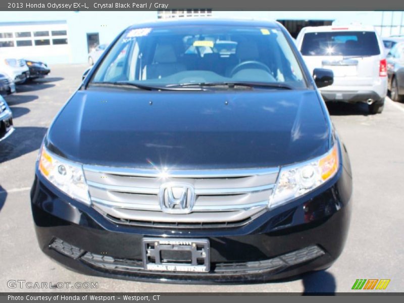 Crystal Black Pearl / Gray 2013 Honda Odyssey EX-L