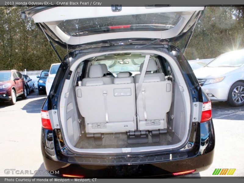 Crystal Black Pearl / Gray 2013 Honda Odyssey EX-L