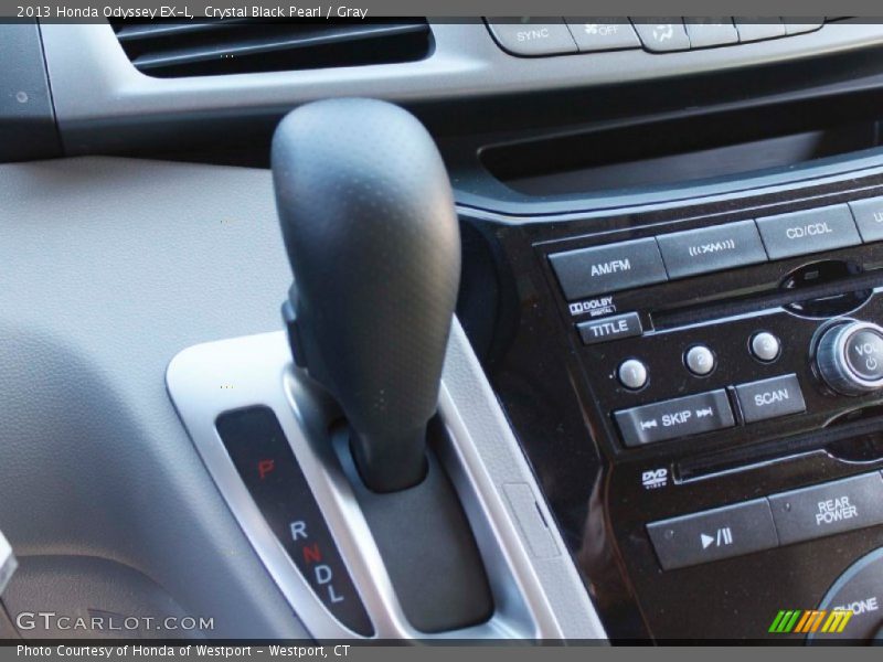 Crystal Black Pearl / Gray 2013 Honda Odyssey EX-L
