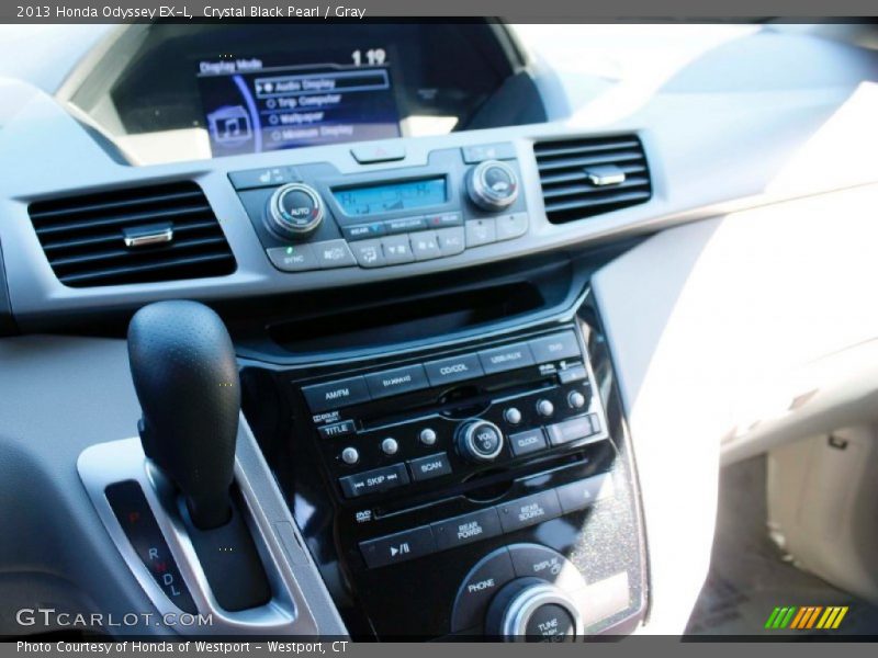 Crystal Black Pearl / Gray 2013 Honda Odyssey EX-L