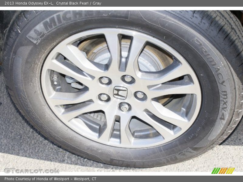 Crystal Black Pearl / Gray 2013 Honda Odyssey EX-L
