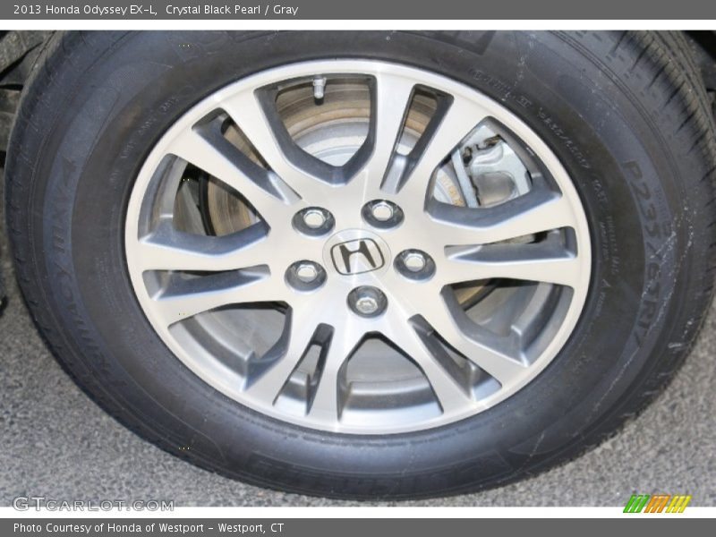 Crystal Black Pearl / Gray 2013 Honda Odyssey EX-L