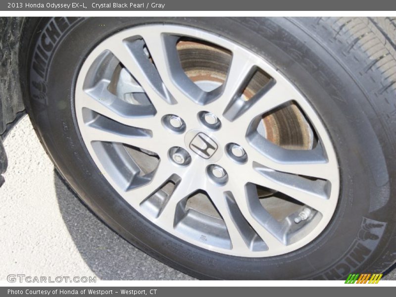 Crystal Black Pearl / Gray 2013 Honda Odyssey EX-L