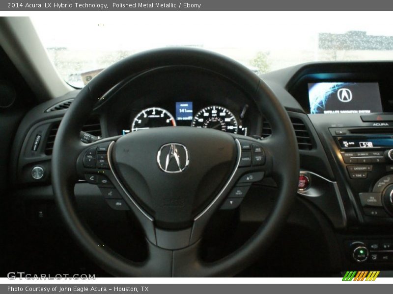Polished Metal Metallic / Ebony 2014 Acura ILX Hybrid Technology