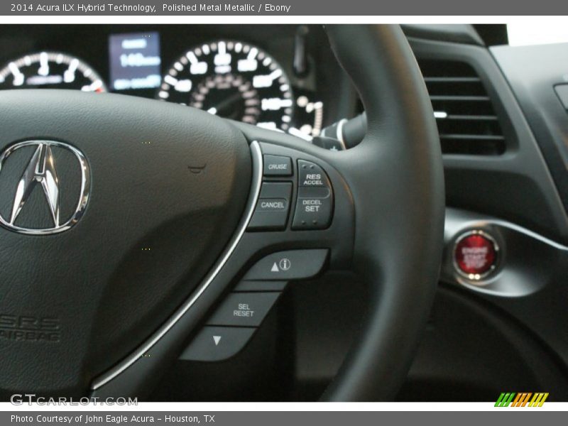Polished Metal Metallic / Ebony 2014 Acura ILX Hybrid Technology