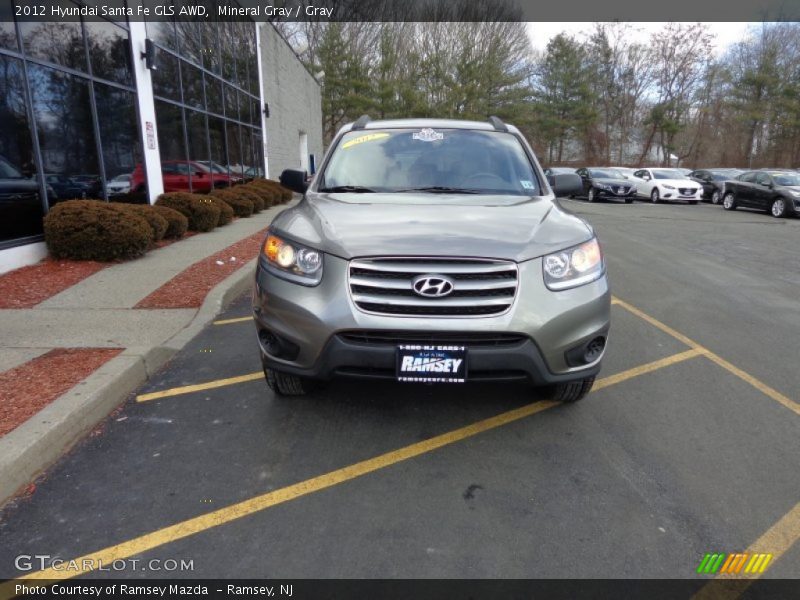 Mineral Gray / Gray 2012 Hyundai Santa Fe GLS AWD