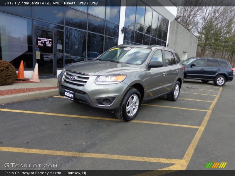 Mineral Gray / Gray 2012 Hyundai Santa Fe GLS AWD