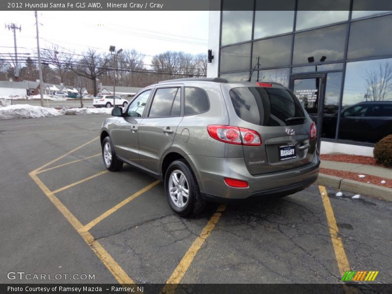 Mineral Gray / Gray 2012 Hyundai Santa Fe GLS AWD