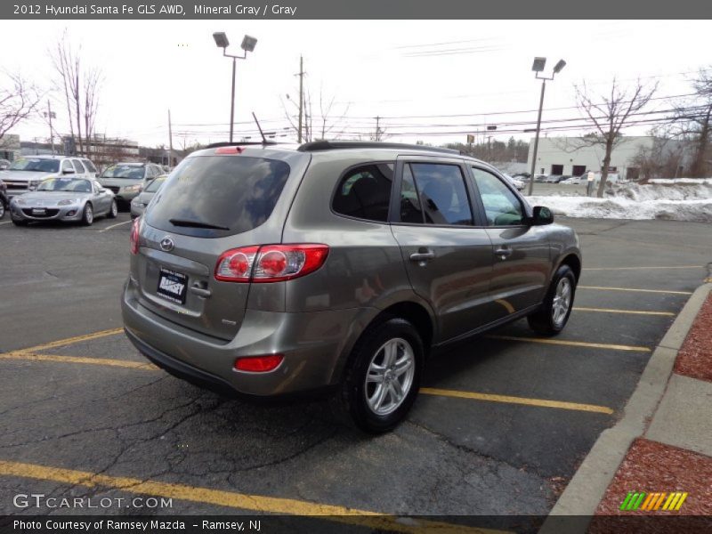 Mineral Gray / Gray 2012 Hyundai Santa Fe GLS AWD