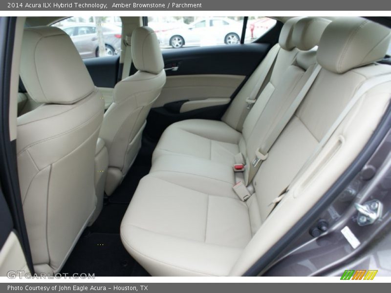 Rear Seat of 2014 ILX Hybrid Technology