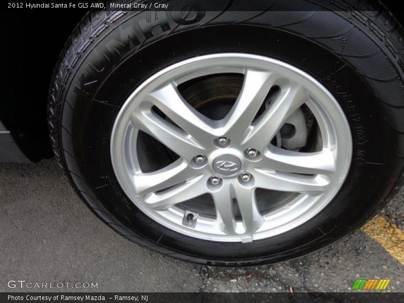 Mineral Gray / Gray 2012 Hyundai Santa Fe GLS AWD