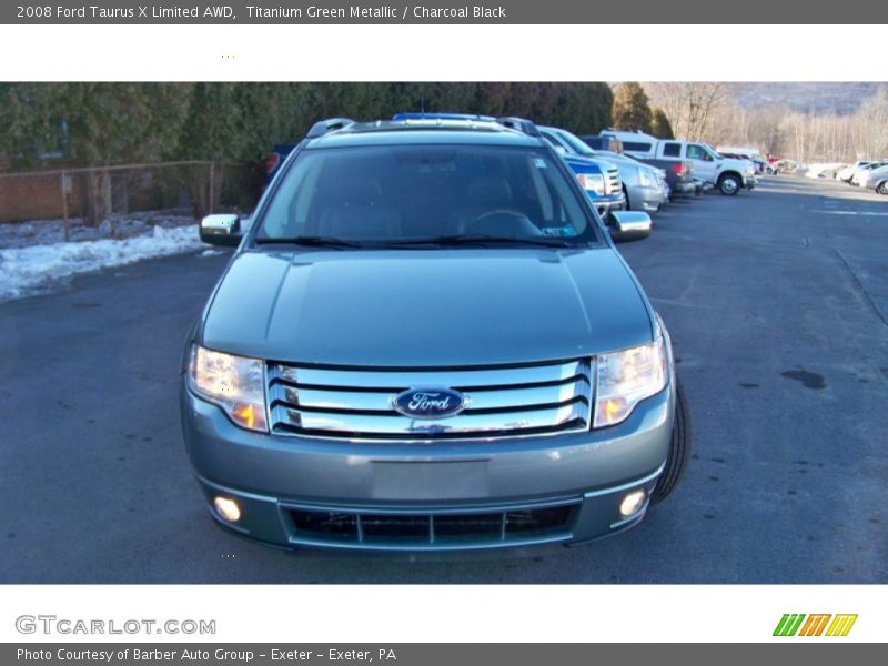 Titanium Green Metallic / Charcoal Black 2008 Ford Taurus X Limited AWD