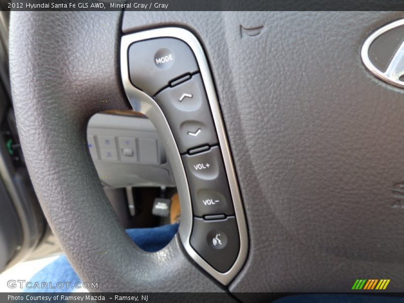 Mineral Gray / Gray 2012 Hyundai Santa Fe GLS AWD