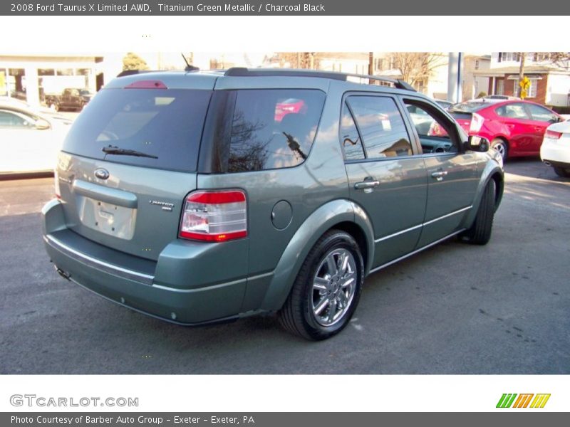 Titanium Green Metallic / Charcoal Black 2008 Ford Taurus X Limited AWD