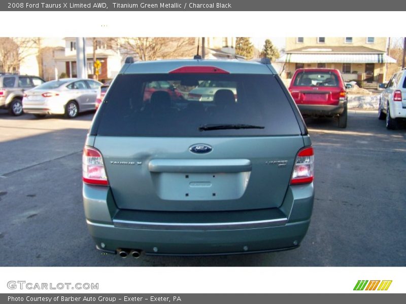 Titanium Green Metallic / Charcoal Black 2008 Ford Taurus X Limited AWD