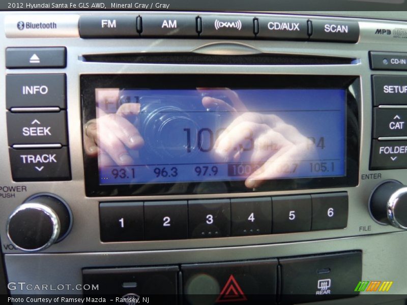 Mineral Gray / Gray 2012 Hyundai Santa Fe GLS AWD