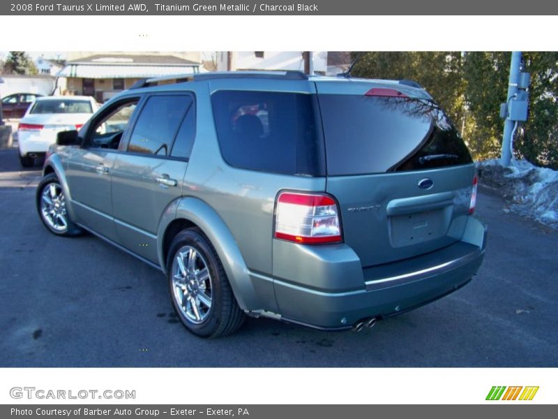 Titanium Green Metallic / Charcoal Black 2008 Ford Taurus X Limited AWD
