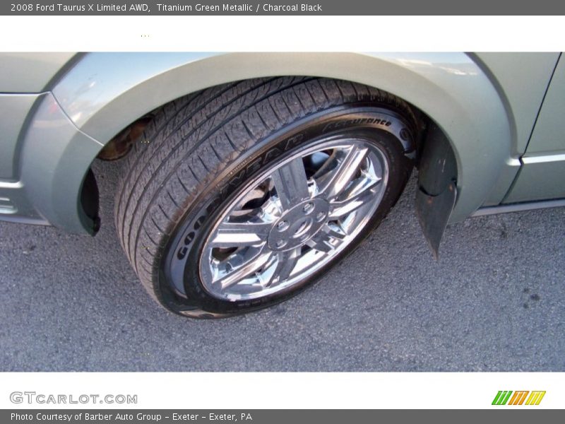 Titanium Green Metallic / Charcoal Black 2008 Ford Taurus X Limited AWD