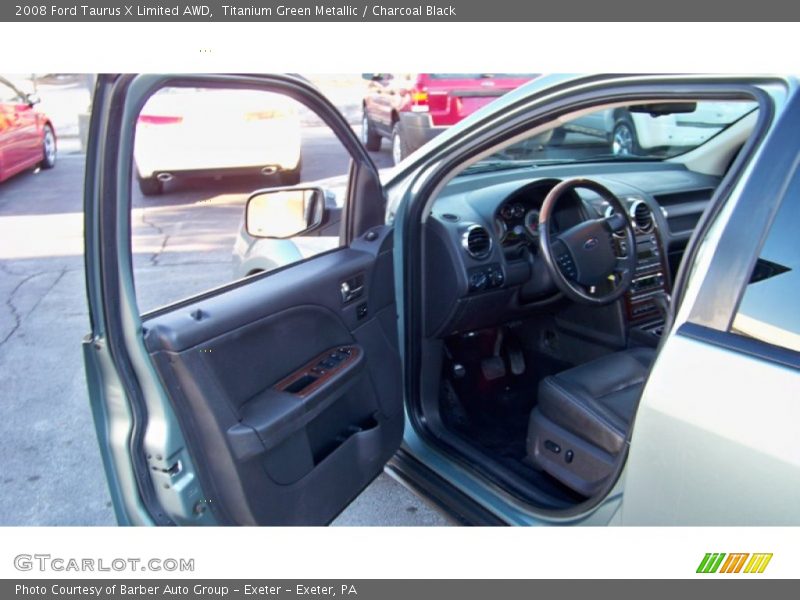 Titanium Green Metallic / Charcoal Black 2008 Ford Taurus X Limited AWD