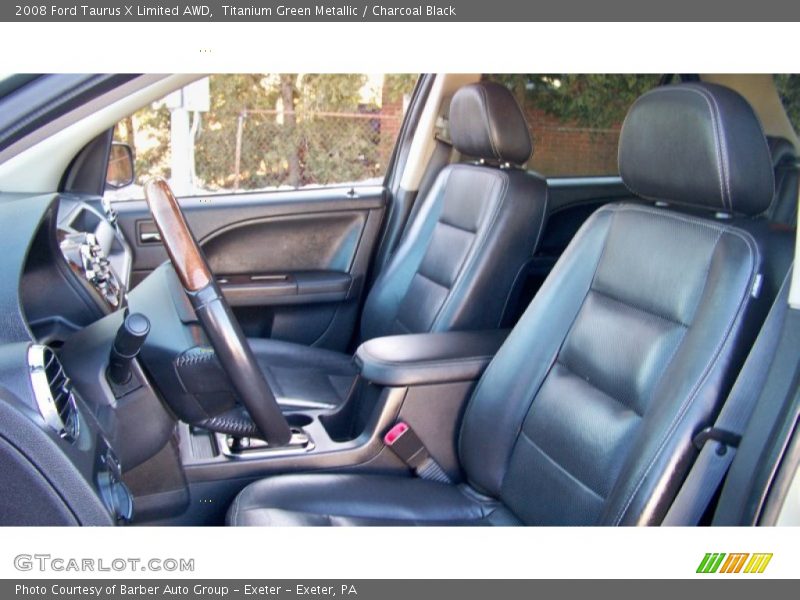 Titanium Green Metallic / Charcoal Black 2008 Ford Taurus X Limited AWD