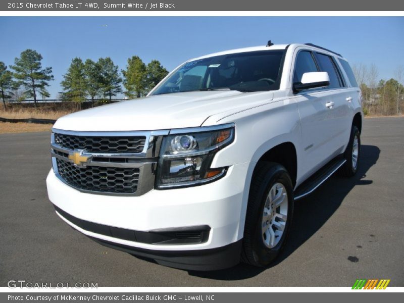 Summit White / Jet Black 2015 Chevrolet Tahoe LT 4WD