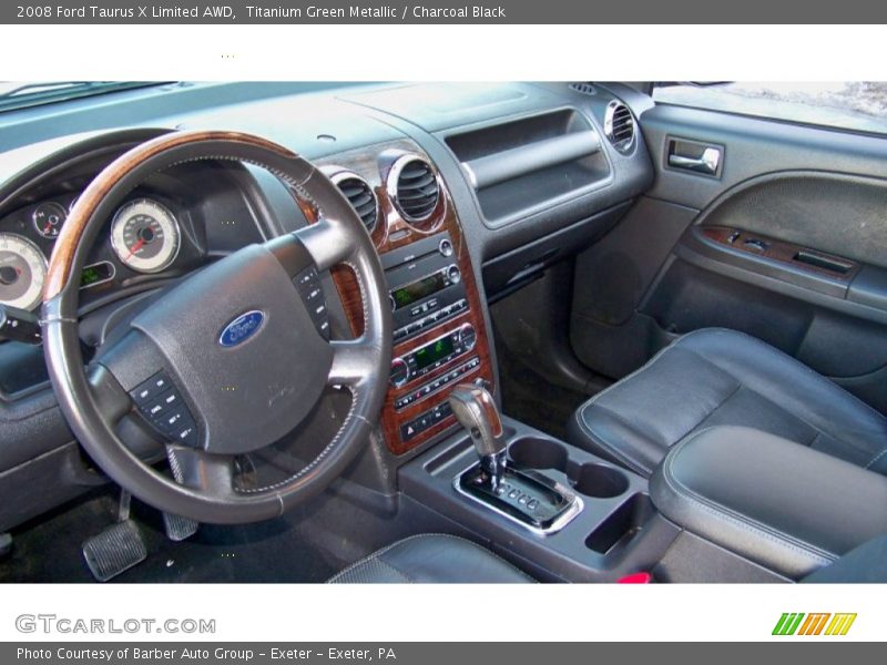 Titanium Green Metallic / Charcoal Black 2008 Ford Taurus X Limited AWD
