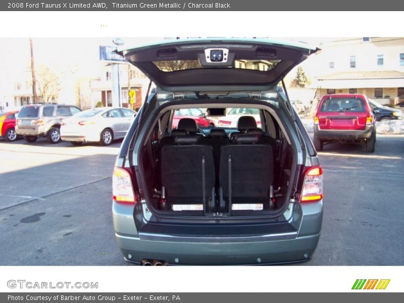 Titanium Green Metallic / Charcoal Black 2008 Ford Taurus X Limited AWD