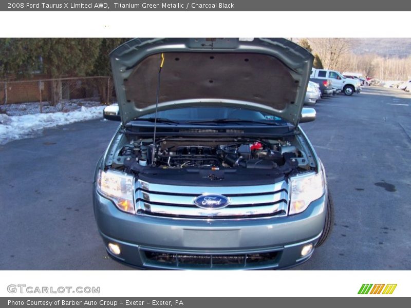 Titanium Green Metallic / Charcoal Black 2008 Ford Taurus X Limited AWD