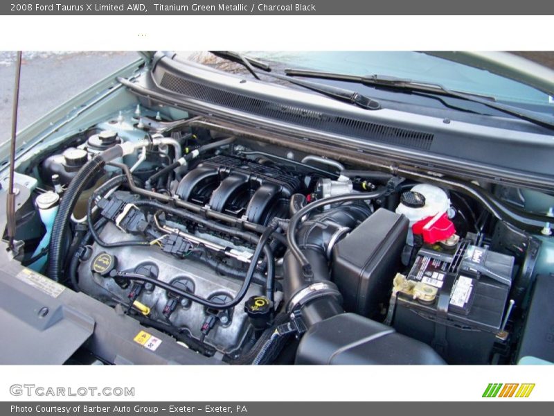 Titanium Green Metallic / Charcoal Black 2008 Ford Taurus X Limited AWD