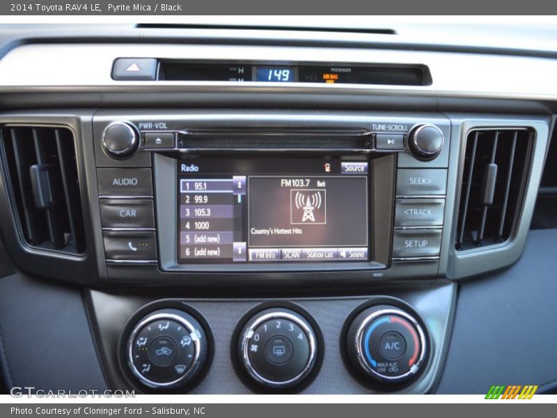 Controls of 2014 RAV4 LE